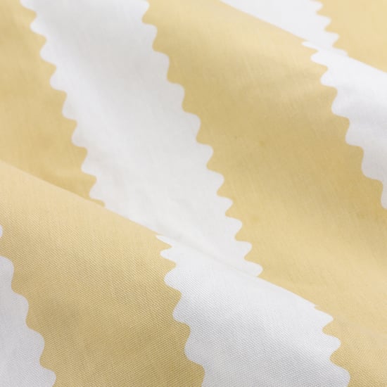 Wylder Birdie Stripe Fully Lined Ruffle Pencil Pleat Curtain Pair - Image 5