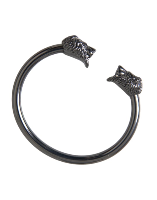 Leeuwenkop Cuff Armband Gunmetal - Image 4