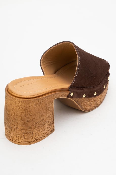 Pull Läder Platå Mules (Women) - Image 4