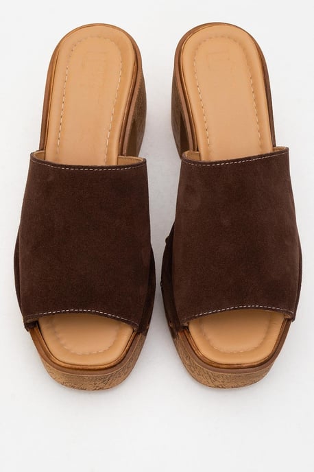 Pull Läder Platå Mules (Women) - Image 6