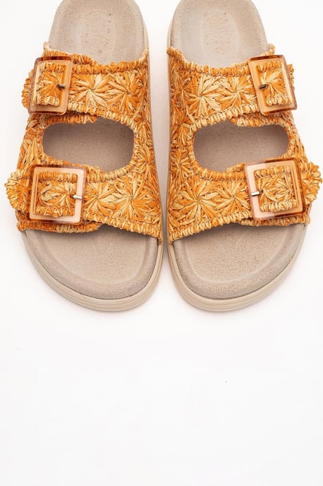 Milana Läder Double‑Strap Sandal (Women) - Image 2