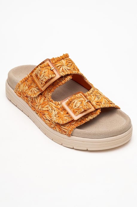 Milana Läder Double‑Strap Sandal (Women) - Image 3