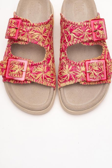 Milana Läder Double‑Strap Sandal (Women) - Image 2
