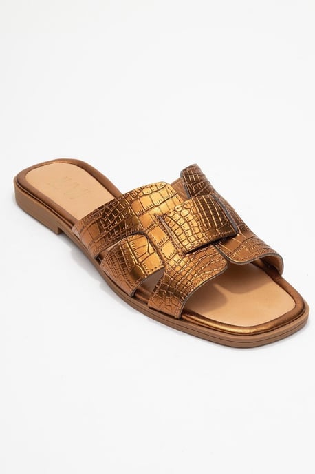 Notre Läder Slide Sandal - Image 2