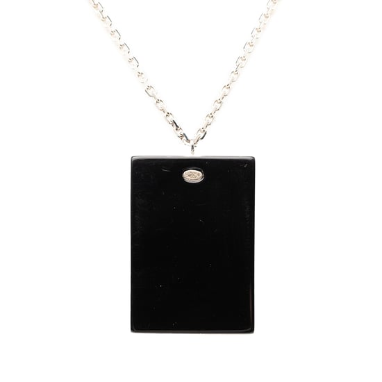Pre-owned Resin Rhinestone Hearts Pendant Necklace - Image 5
