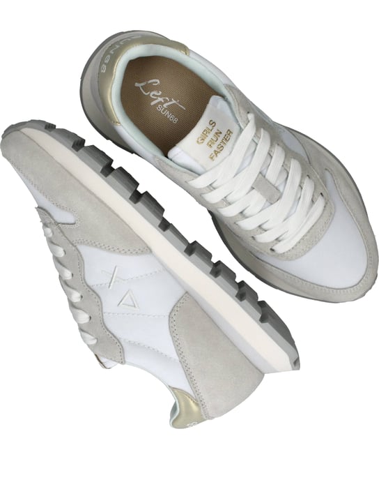 Sun 68 Ally Gold Silver Sneakers Dames - Image 4