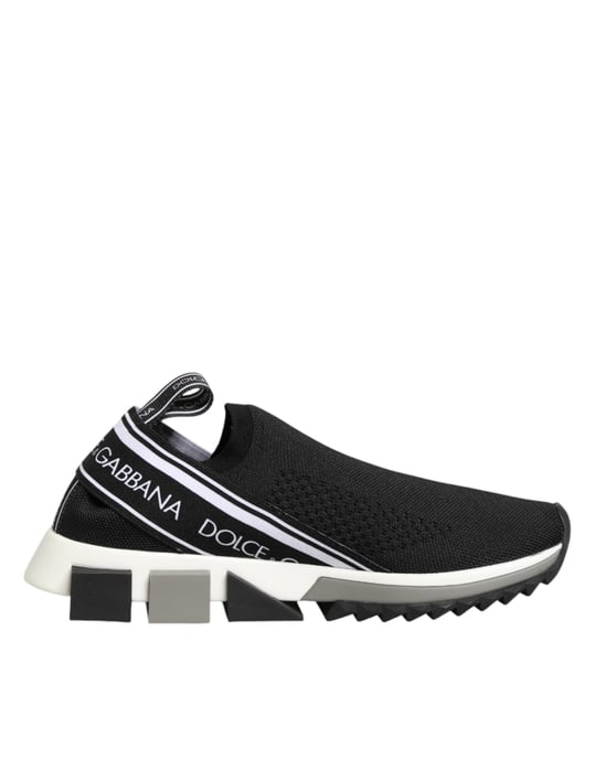 Dolce & Gabbana Zwarte Slip On Sorrento Lage Sneakers Schoenen - Image 2