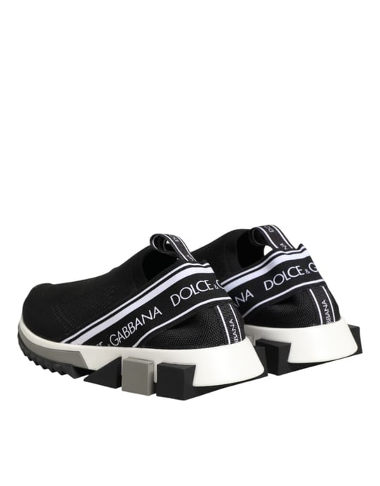 Dolce & Gabbana Zwarte Slip On Sorrento Lage Sneakers Schoenen - Image 6