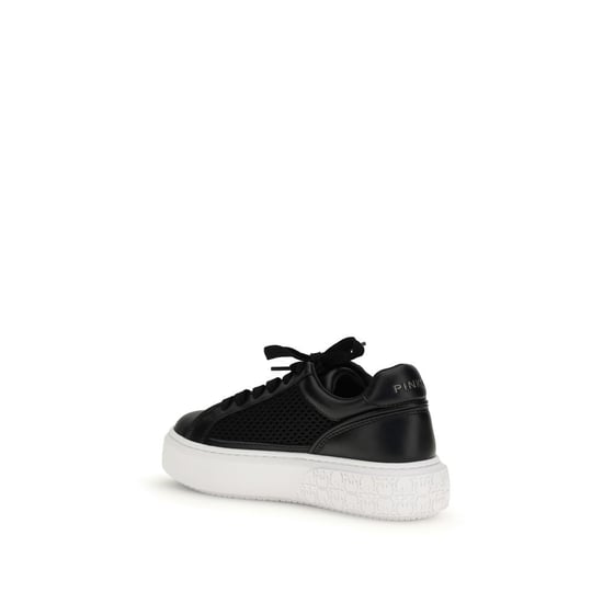 PINKO Svarta Kalvskinn Bos Taurus Plattformssneakers - Image 3