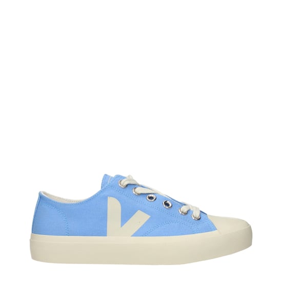Veja Lichtblauwe Stoffen Lage Sneakers - Image 1