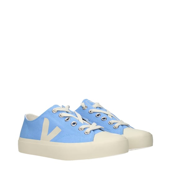 Veja Lichtblauwe Stoffen Lage Sneakers - Image 2