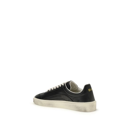 Dsquared² Zwarte Kalfsleer Bos Taurus Lage Sneakers - Image 3