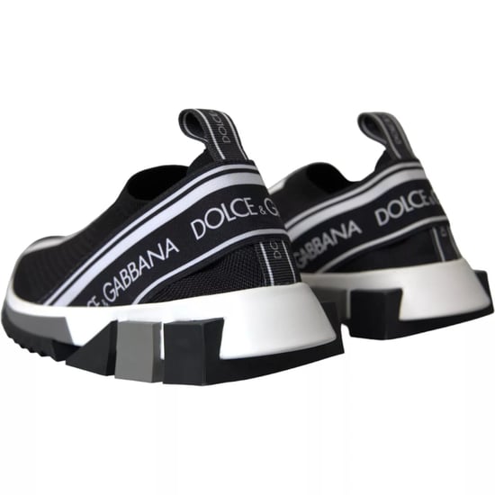 Dolce & Gabbana Zwart Witte Slip On Sorrento Sneakers Schoenen - Image 2