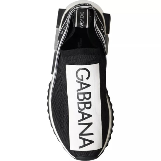 Dolce & Gabbana Zwart Witte Slip On Sorrento Sneakers Schoenen - Image 6
