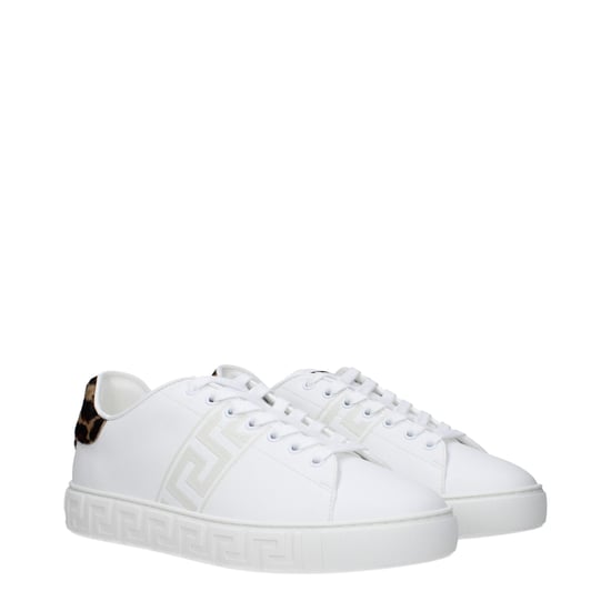 Versace Witte Leren Lage Sneakers - Image 2