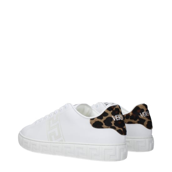 Versace Witte Leren Lage Sneakers - Image 3