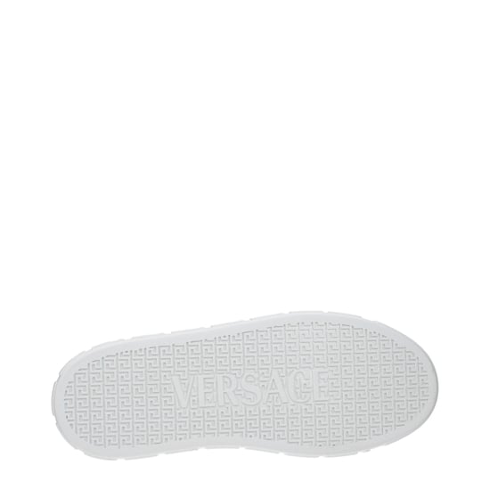 Versace Witte Leren Lage Sneakers - Image 4