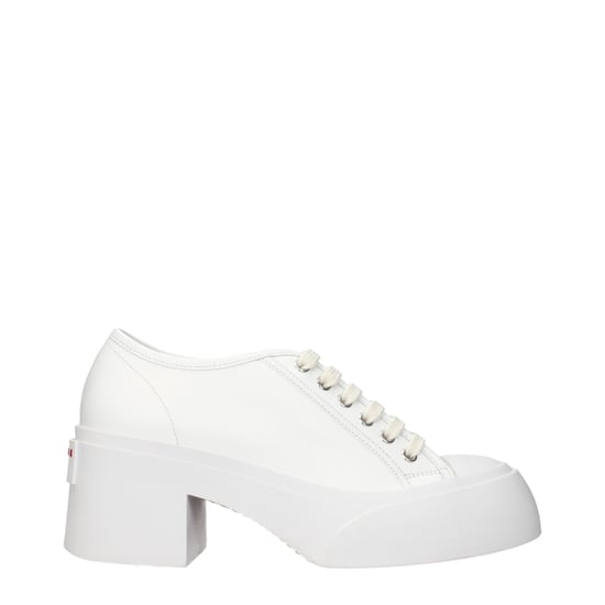 Marni Witte Leren Plateau Sneakers - Image 1
