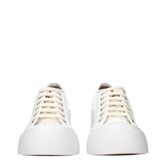 Marni Witte Leren Plateau Sneakers - Image 3