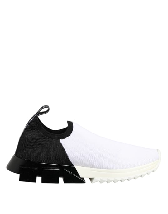 Dolce & Gabbana Vita Svart Lågklackade Sorrento Sneakers Skor - Image 1