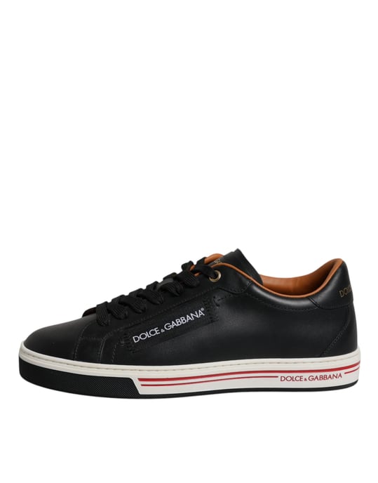 Dolce & Gabbana Zwarte Leren Low Top Sneakers voor Mannen - Image 5