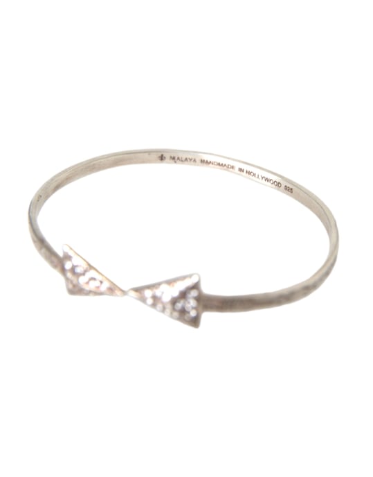 Pijlmanchetarmband Zilver Pave Diamant - Image 5