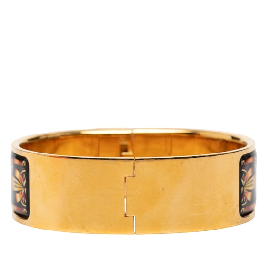 Tweedehands Brede Emaille Paard Loquet Armband Pm - Image 3