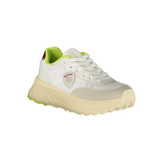 Blauer Witte Polyurethaan Dames Sneaker - Image 2