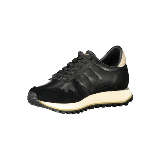 Blauer Zwarte Leren Dames Sneakers - Image 3