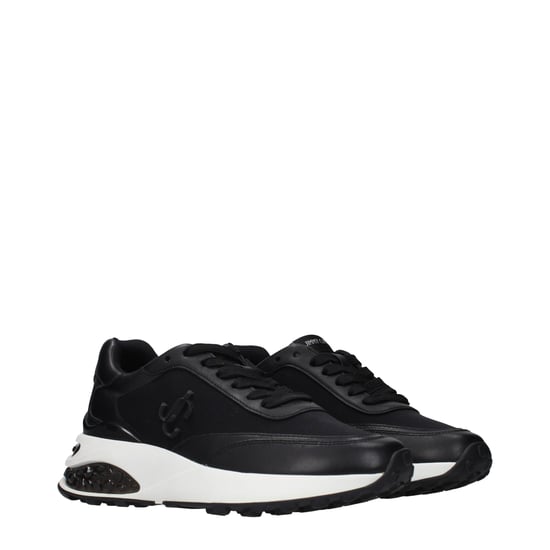 Jimmy Choo Zwarte Stoffen Sport Sneakers - Image 2