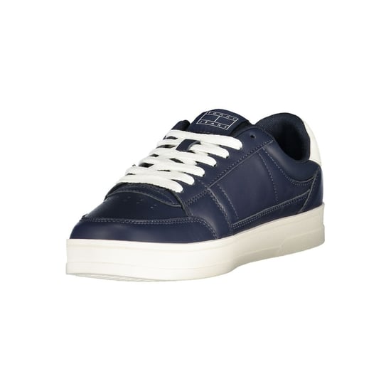 Tommy Hilfiger Blauwe Leren Heren Sneakers - Image 3