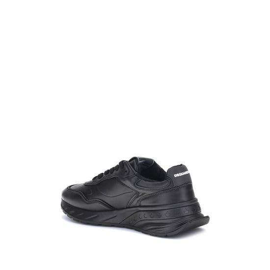 Dsquared² Zwarte Kalfsleren Bos Taurus Athletische Sneakers - Image 3