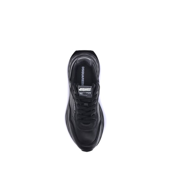Dsquared² Zwarte Kalfsleren Bos Taurus Athletische Sneakers - Image 4