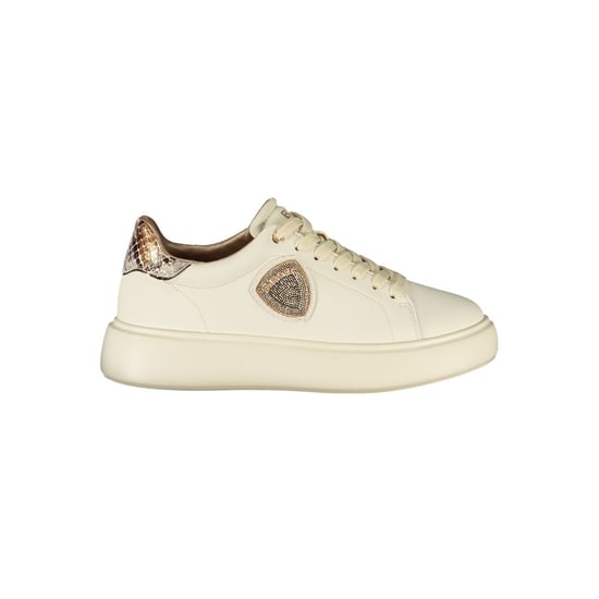 Blauer Beige Polyuretan Kvinnor Sneaker - Image 1