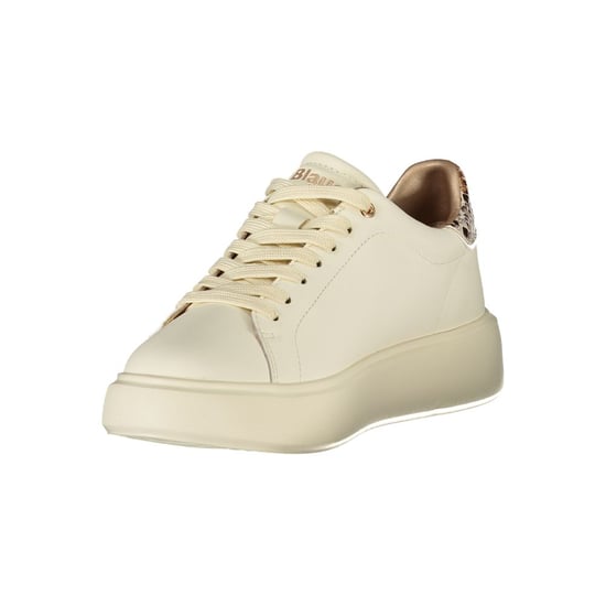 Blauer Beige Polyuretan Kvinnor Sneaker - Image 3