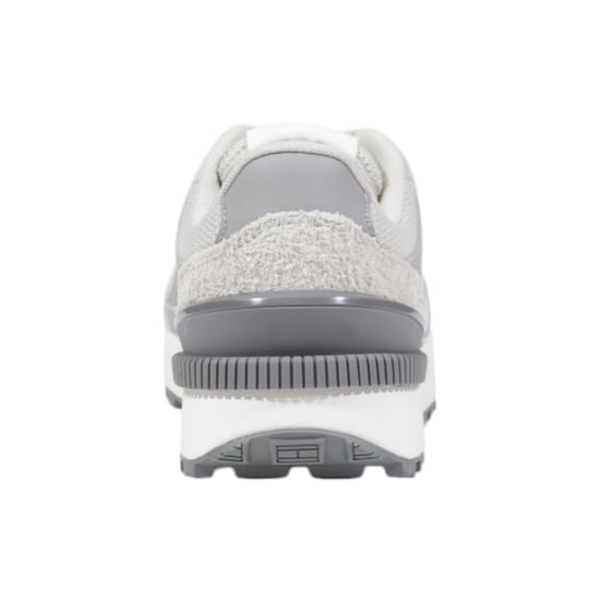 Tommy Hilfiger Jeans Gray Suede Leather Athletic Sneakers - Image 4