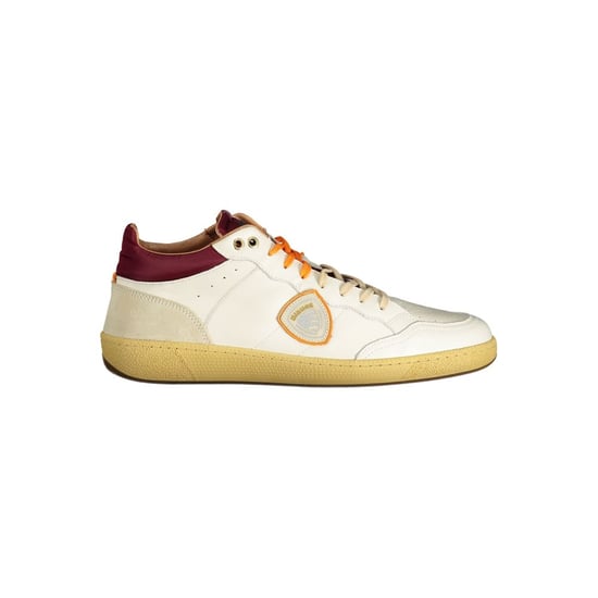 Blauer Vit Läder Herrsn sneaker - Image 1