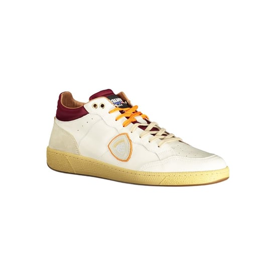 Blauer Vit Läder Herrsn sneaker - Image 2