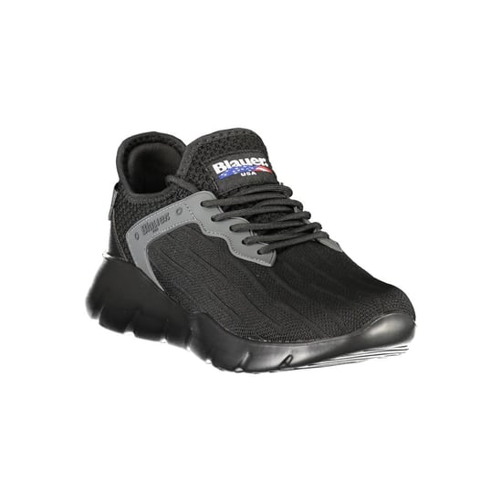 Blauer Zwarte Polyester Heren Sneakers - Image 2