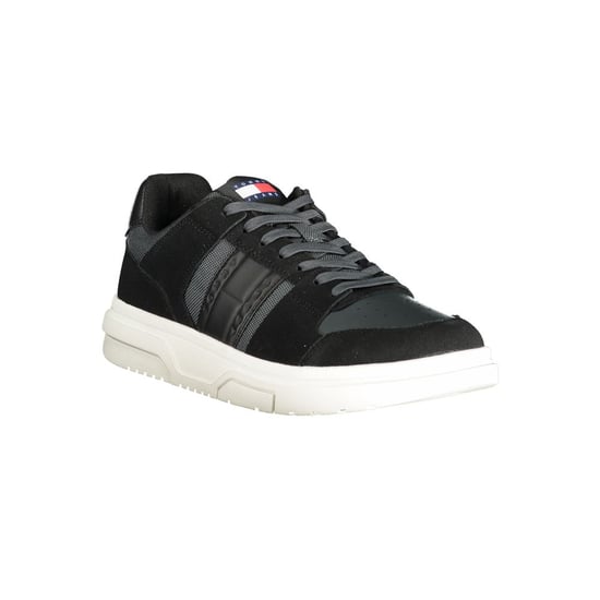 Tommy Hilfiger Zwarte Leren Heren Sneakers - Image 2