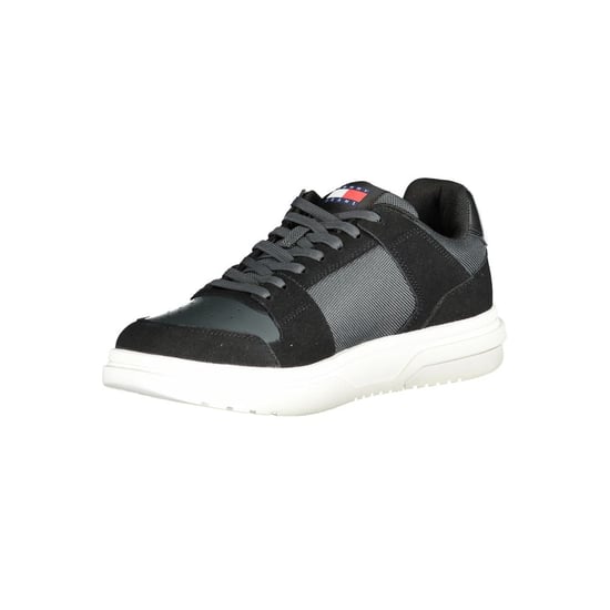Tommy Hilfiger Zwarte Leren Heren Sneakers - Image 3