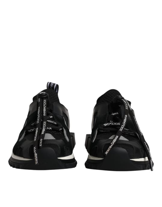 Dolce & Gabbana Zwart Witte Logo Sorrento Heren Sneakers Schoenen - Image 2