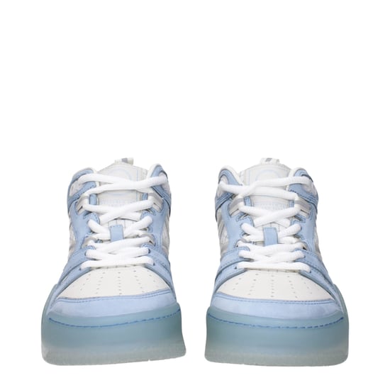Moncler Witte Leren Hoge Sneakers - Image 3