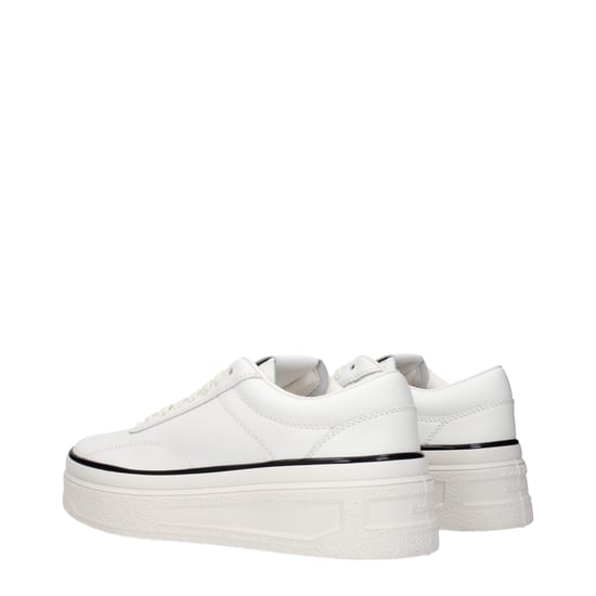 Jil Sander Vita Läder Plattform Sneakers - Image 4