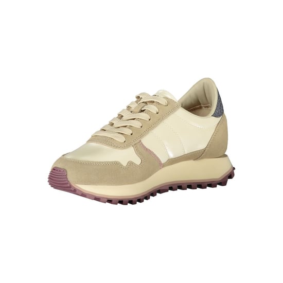 Blauer Beige Polyester Dames Sneakers - Image 3