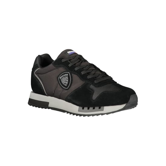 Blauer Zwarte Polyurethaan Heren Sneakers - Image 2
