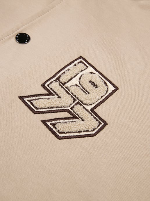 Luke 1977 Junior Kansas Varsity Jacket in Stone - Image 4
