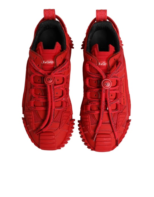 Dolce & Gabbana Rode Logo Kanten Lage NS1 Sneakers Schoenen - Image 4
