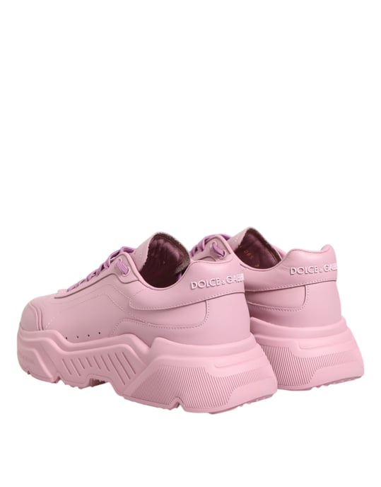 Dolce & Gabbana Roze Leren Daymaster Lage Sneakerschoenen - Image 5