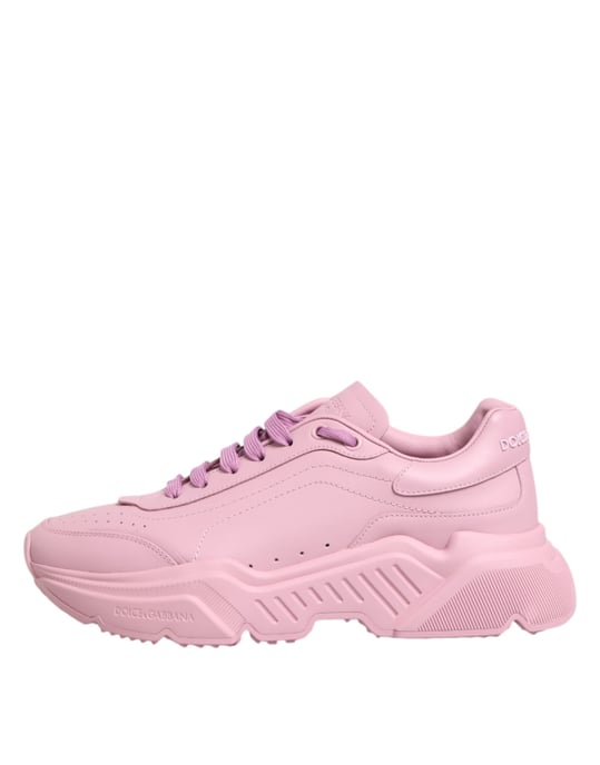 Dolce & Gabbana Roze Leren Daymaster Lage Sneakerschoenen - Image 6